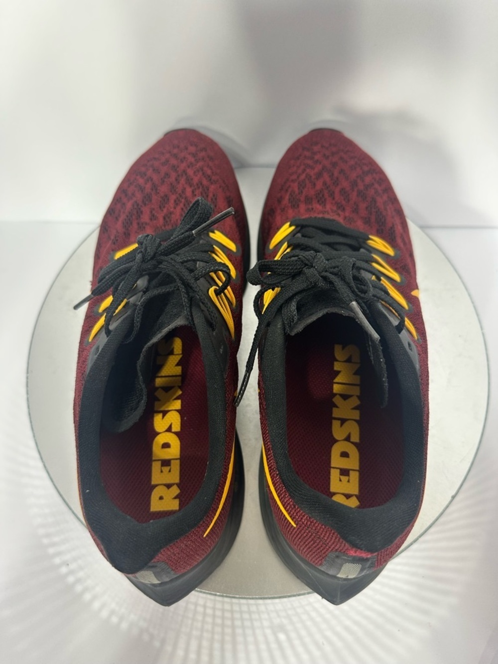 Nike Women's Burgundy and Black Athletic 8.5 with Yellow Accents Pegasus - Picture 9 of 10